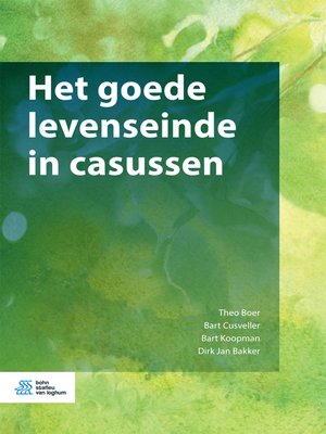 cover image of Het goede levenseinde in casussen